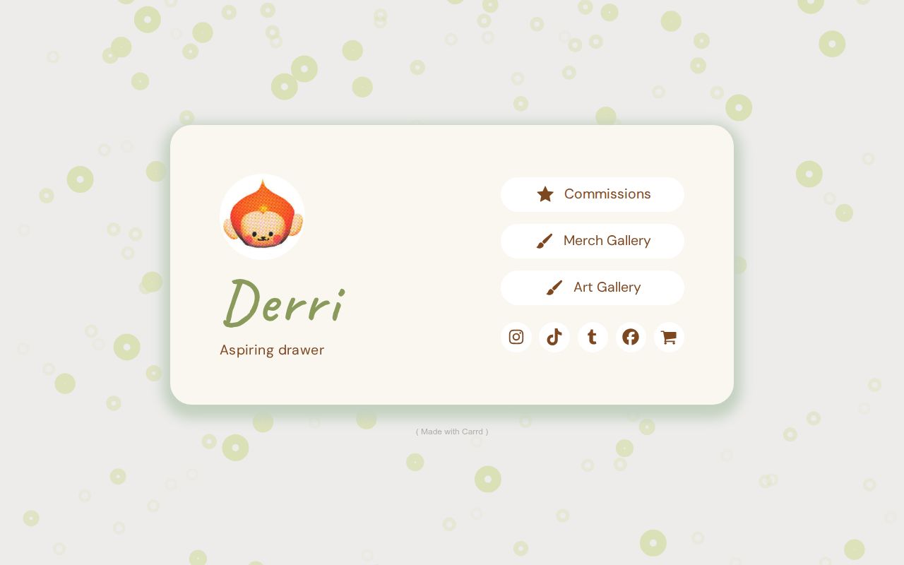 Carrd profile picture for @derriere